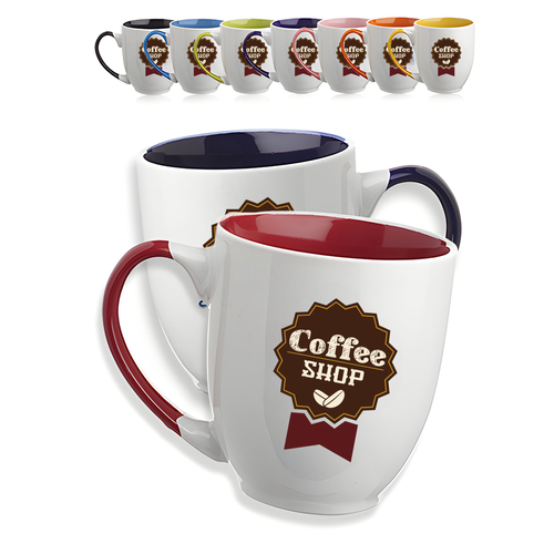 Smooth Bicolored Coffee Mugs